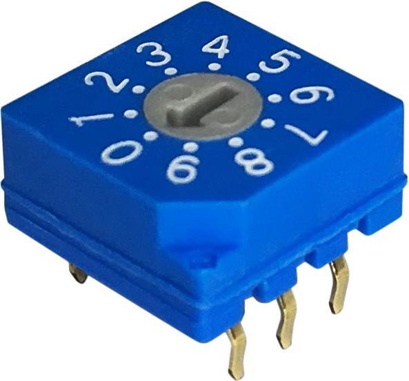 RND Components Commutateur rotatif DIP BCD 3+2