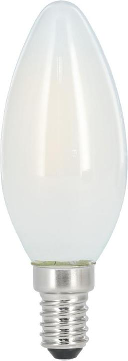 Actual product image Xavax LED filament, E14, 470lm replaces 40W, candle lamp, matt, warm white (E14, 4 W, 470 lm, 1 x, E)