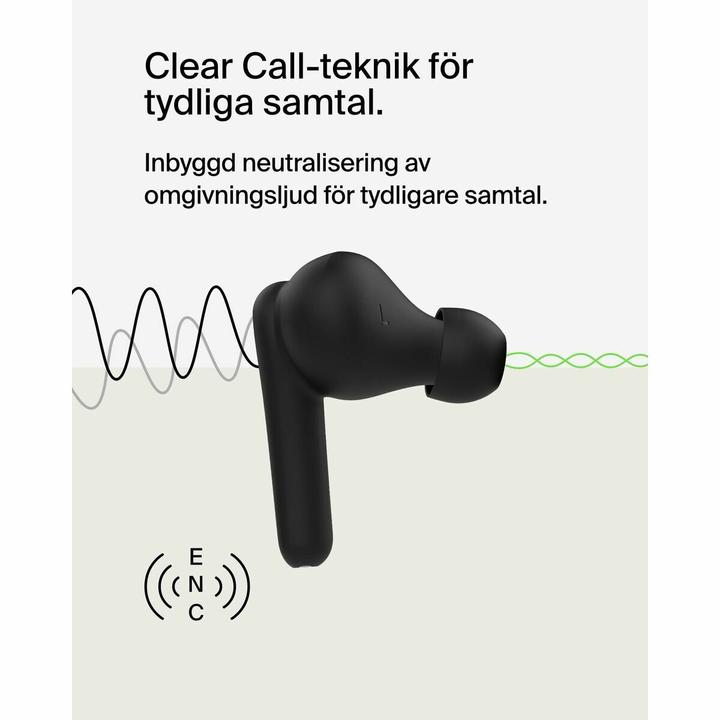 Produktbild Belkin Soundform Rhythm True Wireless In-Ear schw. AUC012btBK (8 h, Kabellos)