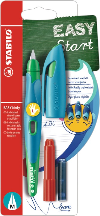 Produktbild STABILO EASYbirdy ergonomischer Schulfüller für Linkshänder Standard-Feder (Multicolor, 1 x)