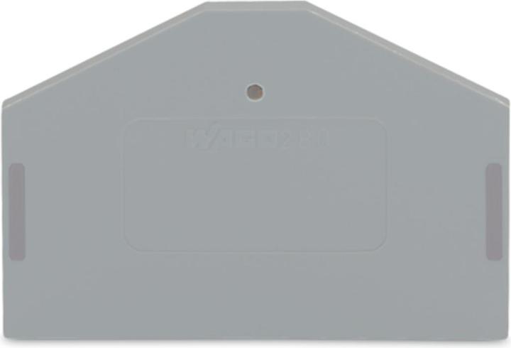 Wago Abschluss-U. Zwischenplatte 280-312 grau 2,5mm stark für 3-LEITER-KL.