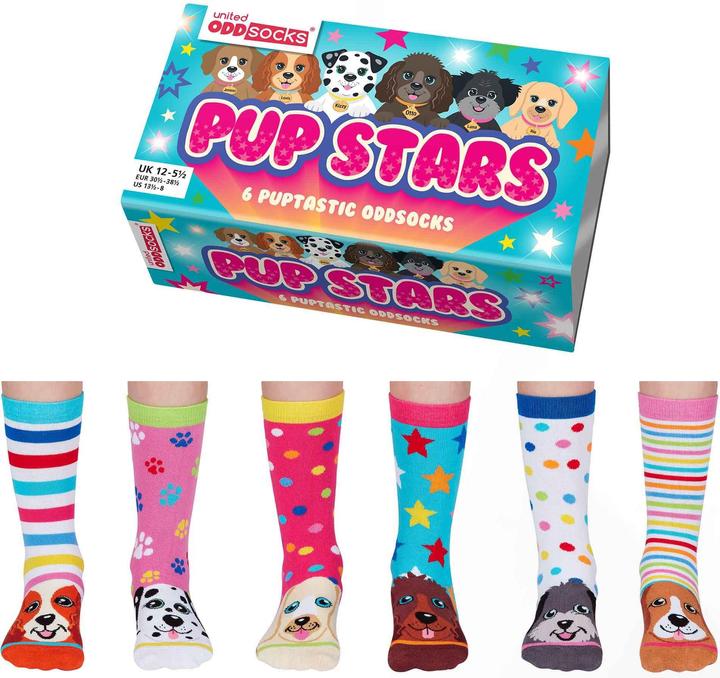Immagine prodotto United Oddsocks Pup Stars (Confezione singola, 30 - 38)