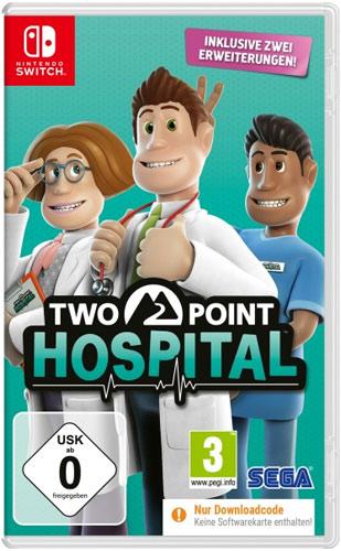 Actual product image Sega Two Point Hospital (Code in a Box) (Switch) (Switch, Switch Lite, Switch OLED, DE)