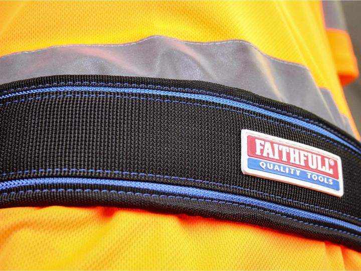 Actual product image Faithfull Light Padded Waist Belt 2100d Nylon (One size)