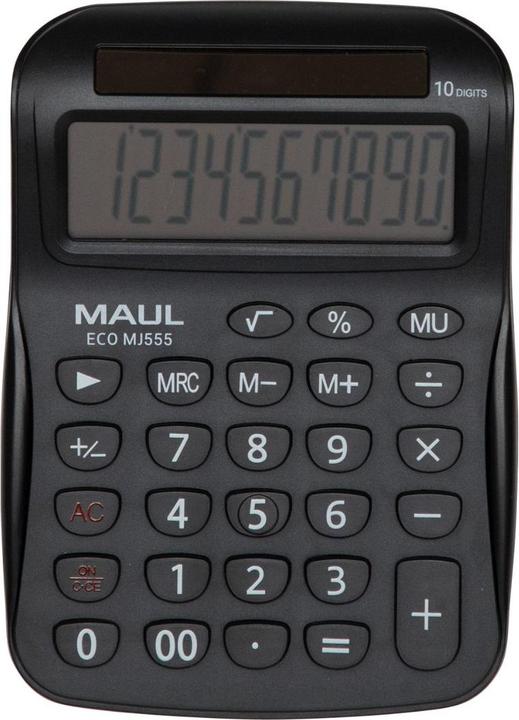 Produktbild Maul Tischrechner Solar ECO MJ 555 schwarz (Solarzellen)