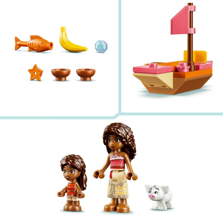 Produktbild LEGO Vaianas Hütte und Boot (43282, LEGO Disney)