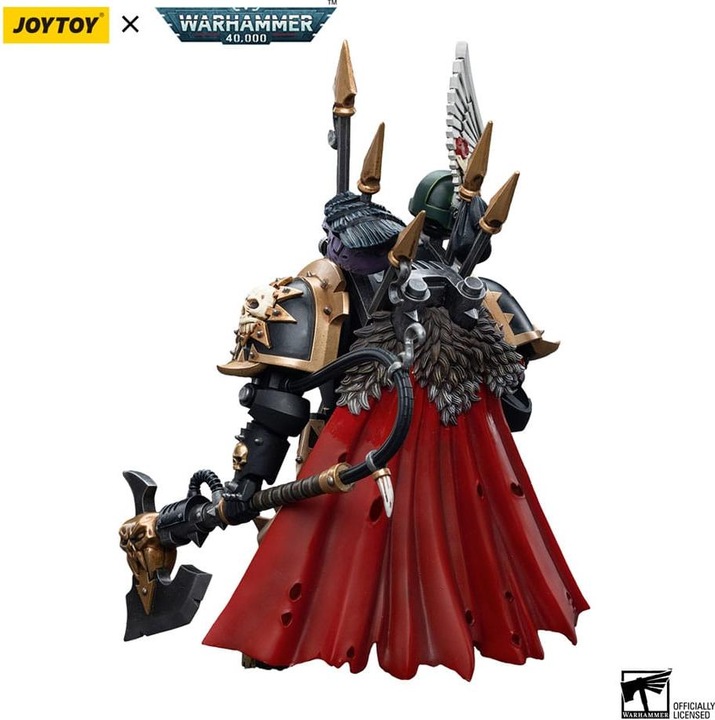 Actual product image Joy Toy Warhammer 40k figurine 1/18 Chaos Space Marines Black Legion Chaos Lord in Terminator Armour 12 cm