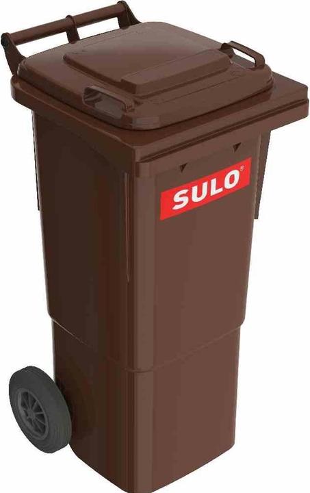 Productafbeelding SULO Grote afvalbak, inhoud 60 l, van kunststof in kleur bruin, 44,5x51,6x92 cm (60 l)