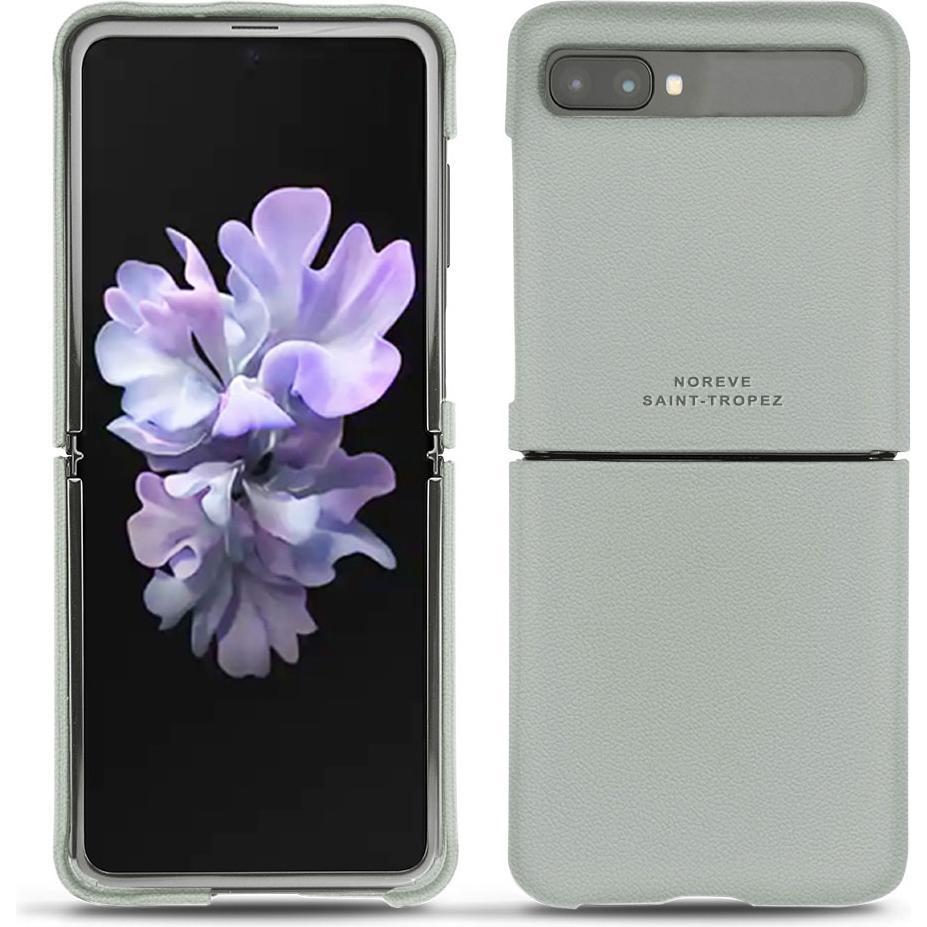 Thumbnail - Noreve Lederschutzhülle (Samsung Galaxy Z Flip), Smartphone Hülle, Grau
