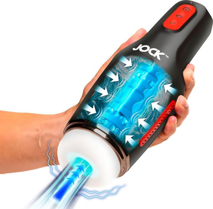 Actual product image Curve Toys Sucking and Vibrating Masturbator - 15X - Black