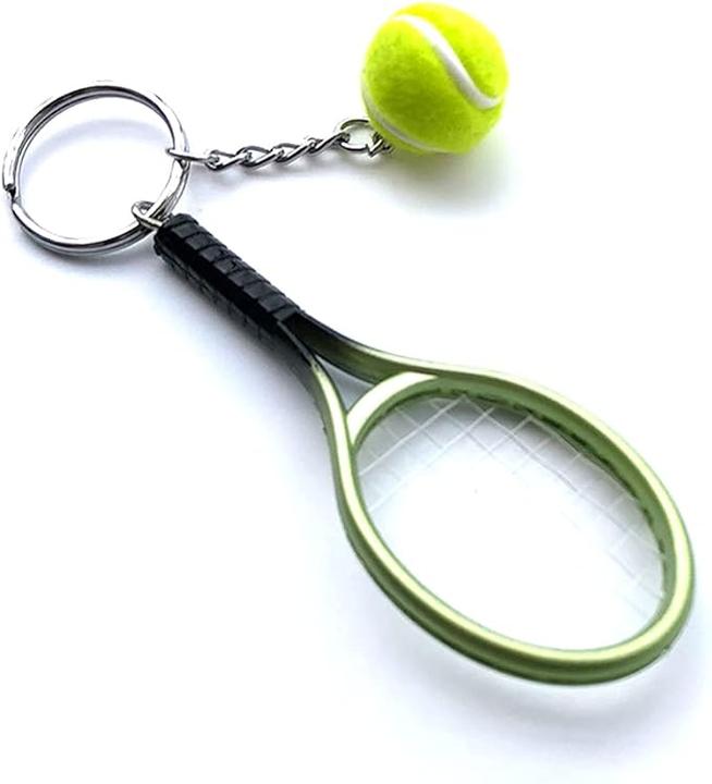 Lacoa Sports Keychain Mini Racquet Green