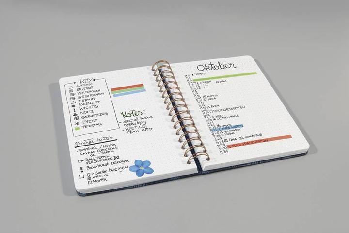Actual product image Jolie Spiral notebook (A5, Checked, Hardcover)