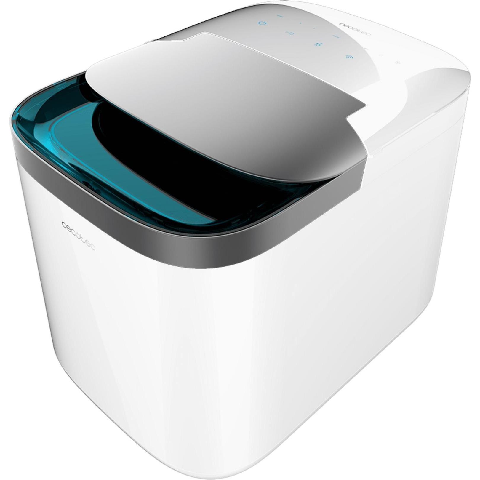 Cecotec Máquina De Hacer Hielo Chillin' Ice 1500, Macchine per il gelato + fabbricatori di ghiaccio, Bianco, Blu, Trasparente