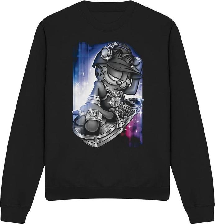 Immagine prodotto Garfield DJ Lazy Felpa Adulto Unisex (XXL)