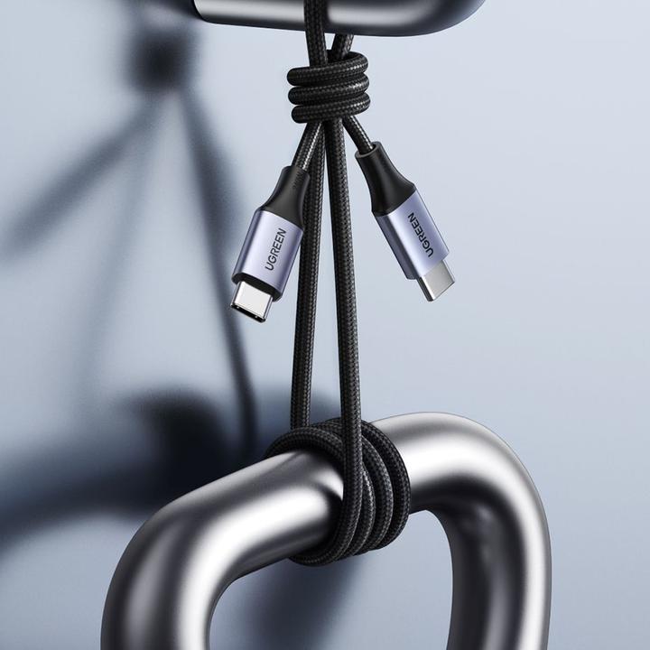 Productafbeelding Ugreen USB-C naar USB-C USB4 kabel, 240W, 2m (zwart) (2 m, USB 2.0, 240 W)