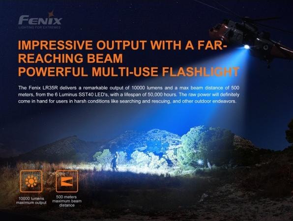 Actual product image Fenix LR35R (14 cm, 10000 lm)