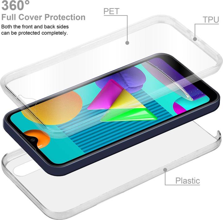 Immagine prodotto Cadorabo TPU 360 gradi di copertura del caso (Samsung Galaxy M01)