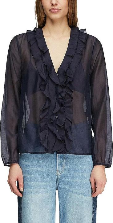 Immagine prodotto Comma Bluse Romantische Lyocell-Voile-Bluse mit Knopfleiste (40)