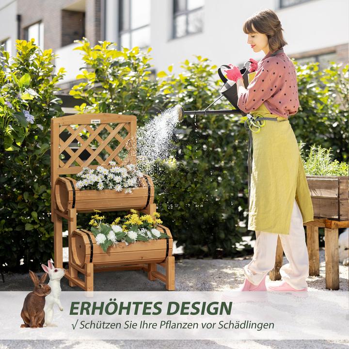 Produktbild Outsunny Blumenkasten mit Rankgitter