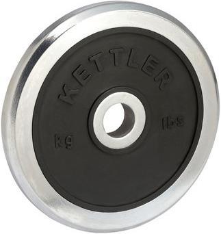 Actual product image Kettler Chrome-rubber weight plate
