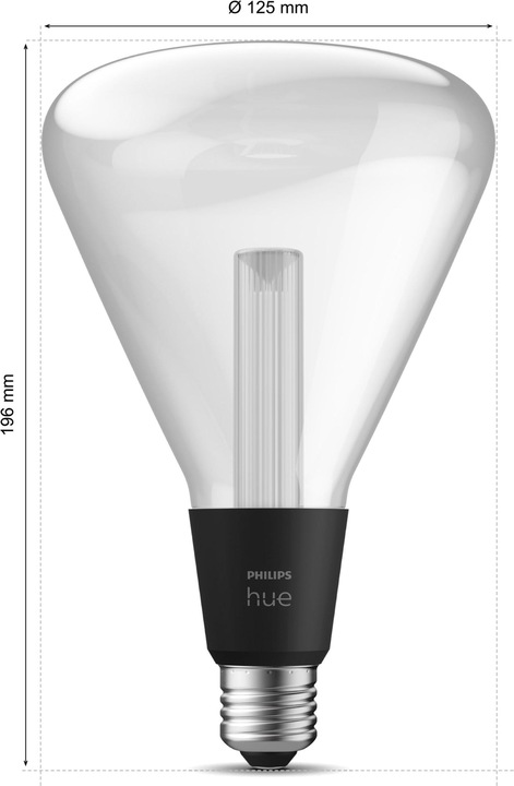 Actual product image Philips Hue White & Colour Ambiance Lightguide Triangle (E27, 6.80 W, 500 lm, 1 x, G)