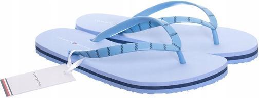 Actual product image Tommy Hilfiger Ladies Flip Flops Tommy Essential Beach Sandal Bathing Shoes, Blue (Vessel Blue), 37 EU (37)