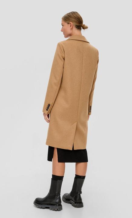 Actual product image s.Oliver Wool Blend Coat with Lapel Collar