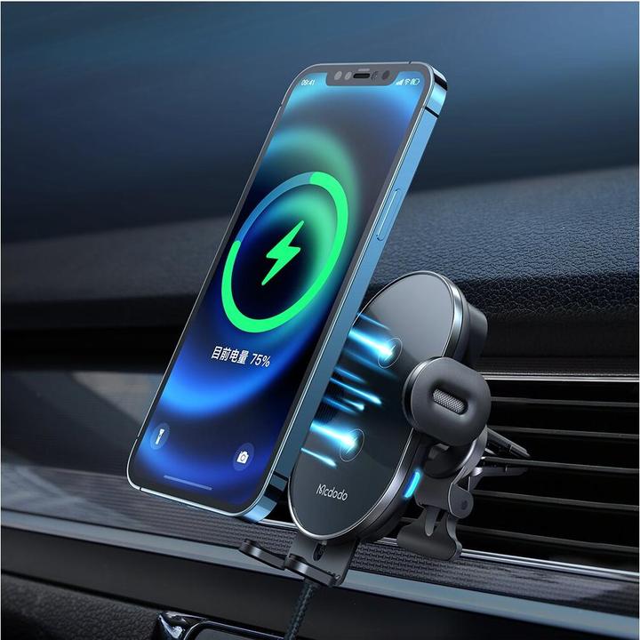 Image du produit Mcdodo Support voiture Chargeur sans fil - Gris foncé