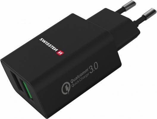Produktbild Swissten USB Ladegerät 2x USB QC 3.0 + USB, 23W (23 W)