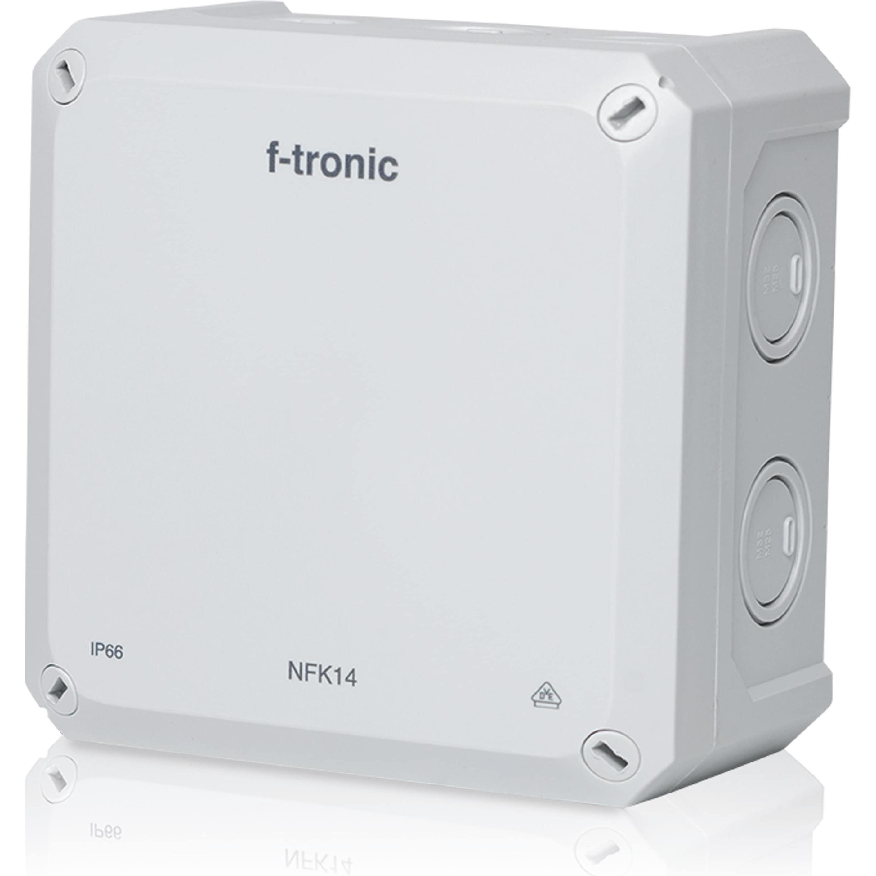 F-Tronic, Abzweigdose, 7340192 NEPTUN Abzweigdose Aufputz IP66 Abzweigkasten 140mm grau