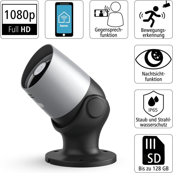 Actual product image Hama Outdoor surveillance camera (1920 x 1080 Pixels)