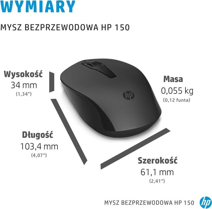 Produktbild HP 150 Wireless Mouse (Kabellos)