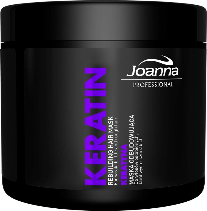 Joanna Professional - Keratin Rebuilding Hair Restoring Mask For Hair Weakened From Keratin 500G