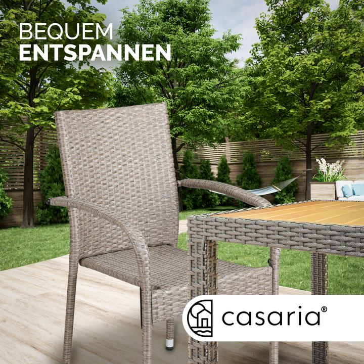 Produktbild Casaria Polyrattan Gartenstühle
