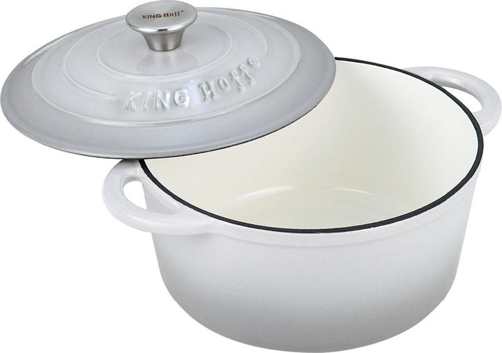 Immagine prodotto Kinghoff Pentola in ghisa 21 cm KH-1520 (20 cm, Set di pentole e padelle da cucina, Ghisa)