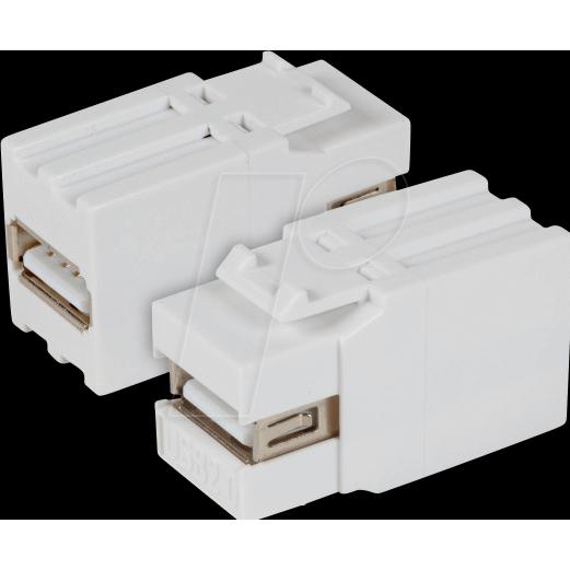 Thumbnail - EFB Elektronik Keystone Einbauadapter (USB 2.0), USB Kabel
