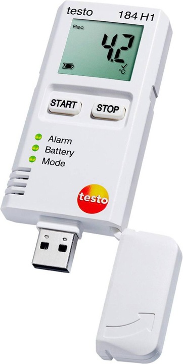 Actual product image Testo 184 H1 - Humidity and temperature data logger for transport monitoring (Thermometers)