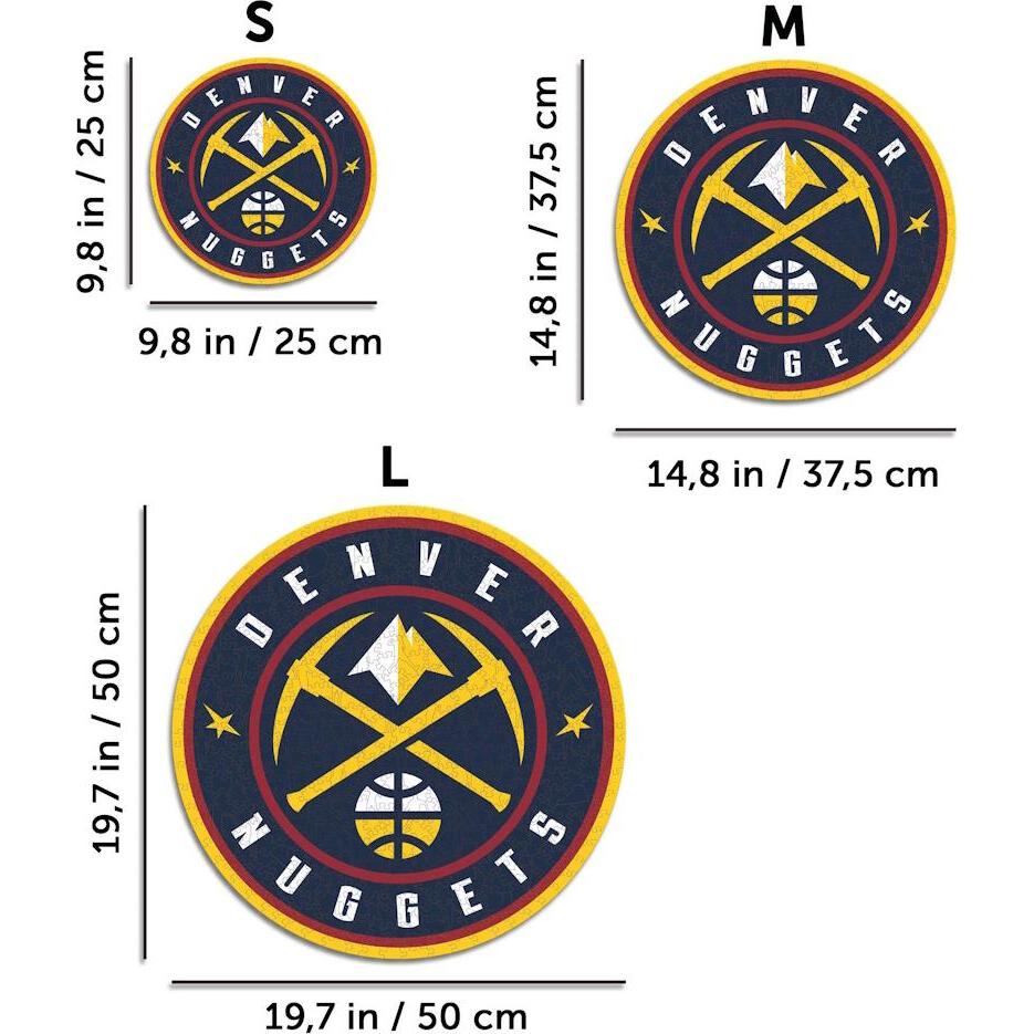 Thumbnail - Iconic NBA - Denver Nuggets - Logo - Holz Puzzle Grösse L (500 Teile) (500 Teile)