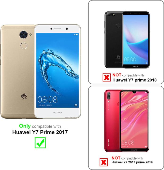 Actual product image Cadorabo Book Invis. Magnetic cover (Huawei Y7 Prime (2017))