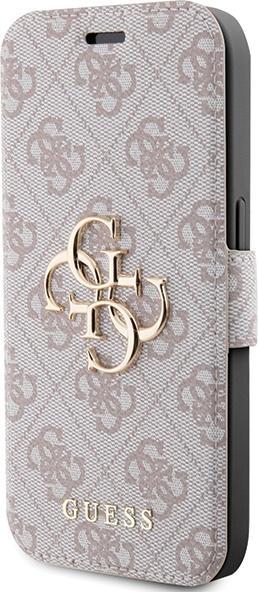 Actual product image Guess GUBKP15X4GMGPI iPhone 15 Pro Max 6.7" różowy/pink book 4G Metal Logo (Apple iPhone 15 Pro Max)