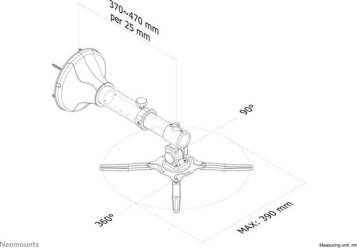 Actual product image Neomounts Projector Wall Mount (Wall)