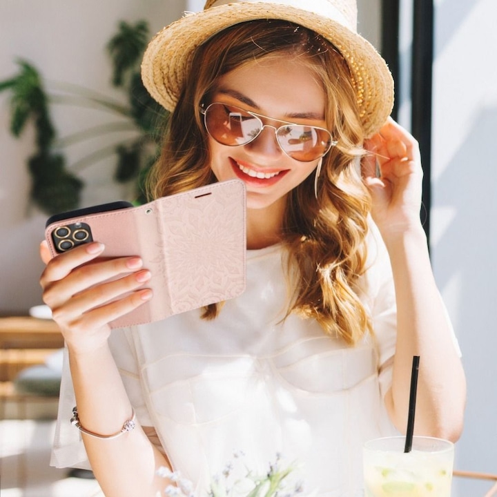 Produktbild Forcell Back panel cover OEM MEZZO Book case for SAMSUNG A32 5G mandala rose gold (Samsung Galaxy A32 5G)