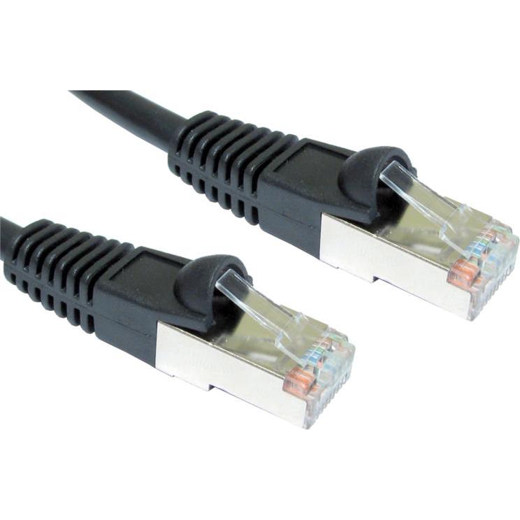 Cables Direct 3M CAT5 E STP SNGS-BLK-ROHS B/Q 125 (3 m), Netzwerkkabel