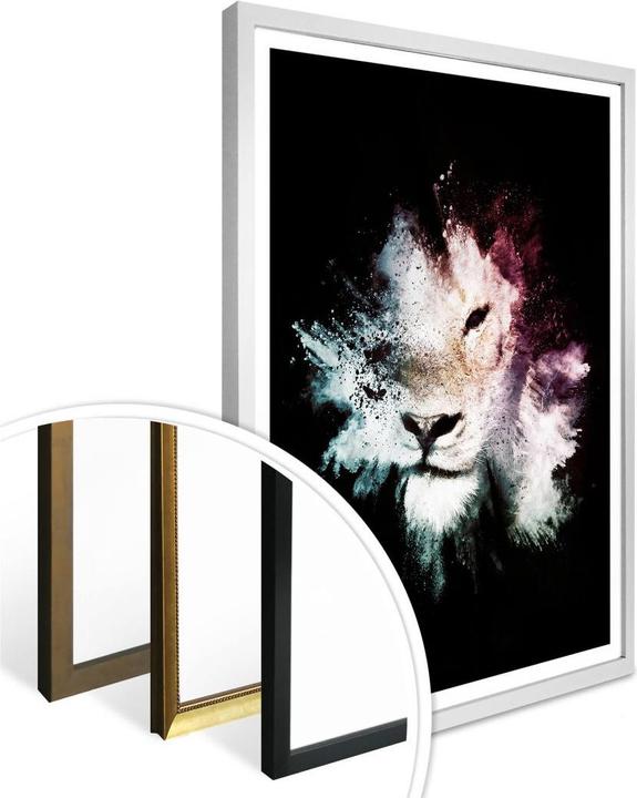 Produktbild Trenddeko Wild Explosion: Löwe (100 x 120 cm)