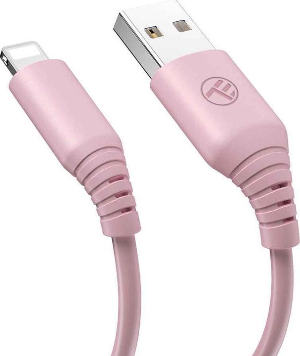Produktbild Tellur Silicone USB to Lightning cable 3A, 1m, pink (1 m, USB 2.0)