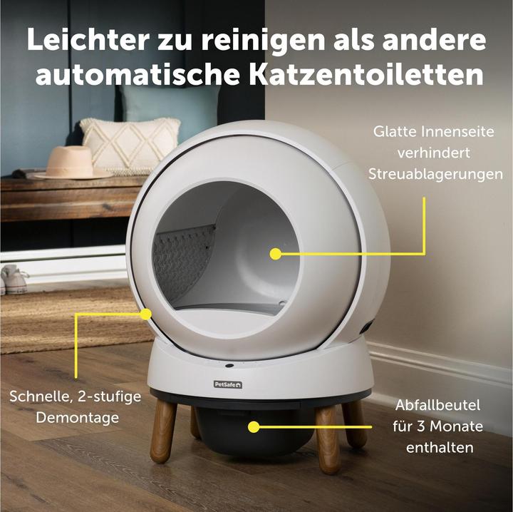 Productafbeelding PetSafe Ecom Smartspin Automatische Kattenbakrobot - (72984917986) (Zelfreinigende kattenbak)