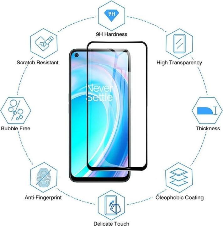 Immagine prodotto Screenguard OnePlus North CE 2 Lite 5G Pellicola di vetro protettiva a schermo intero 2.5D 9H (1 Pezzo/i, OnePlus Nord CE 2 Lite 5G)