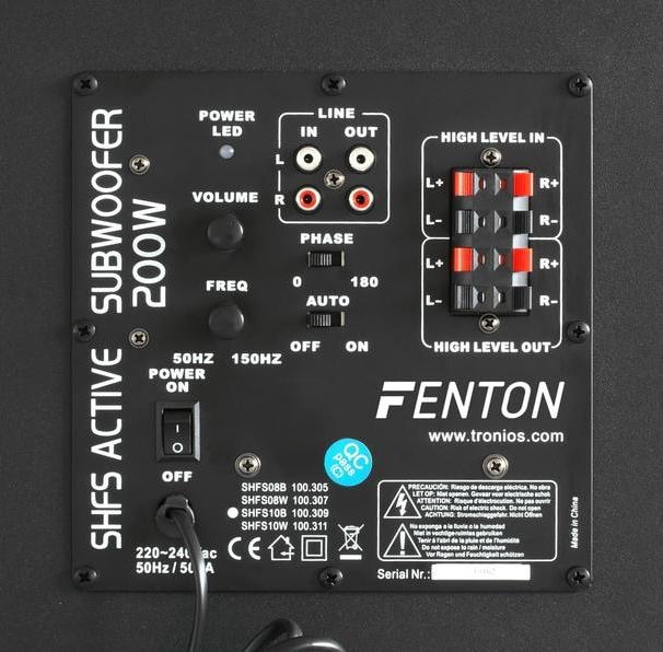 Actual product image Fenton Floorstanding Loudspeaker SHFS10B Black (1 pcs., 200 W)