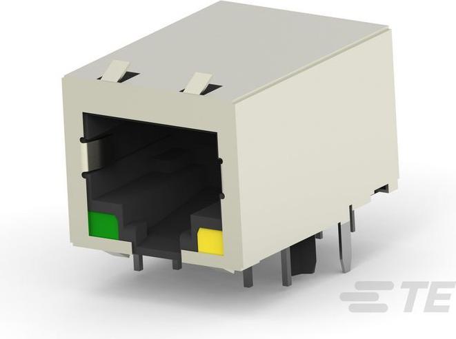 TE Connectivity Modular Connector with Green/Yellow LEDs