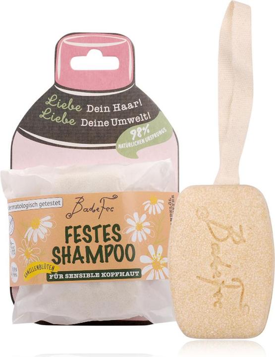 Actual product image BO Cosmetic Badefee solid shampoo chamomile blossom solid (Solid shampoo, 100 g)